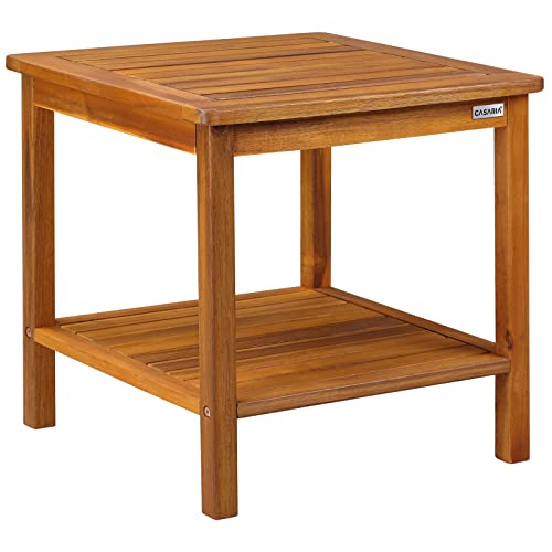 Casaria® Set De 6 Chaises De Jardin Boston En Bois D’acacia