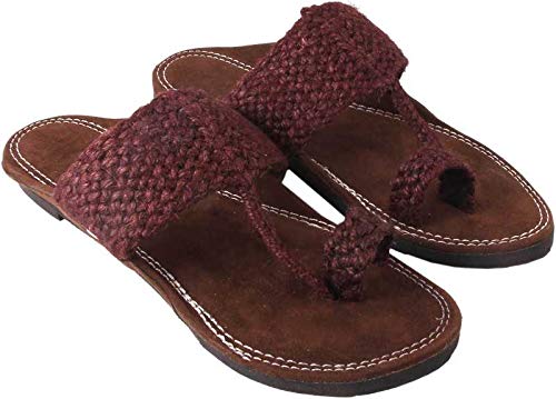 Rajasthan Crafts House Stylish Kolhapuri Chappal For Men (Black, numeric_6)  : Amazon.in: Shoes u0026 Handbags
