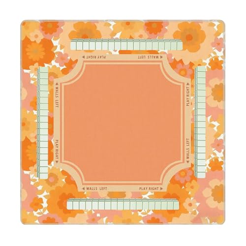 Mahjong Mat de 31,5 pulgadas antideslizante y cuadrado para juegos de mesa silenciosos