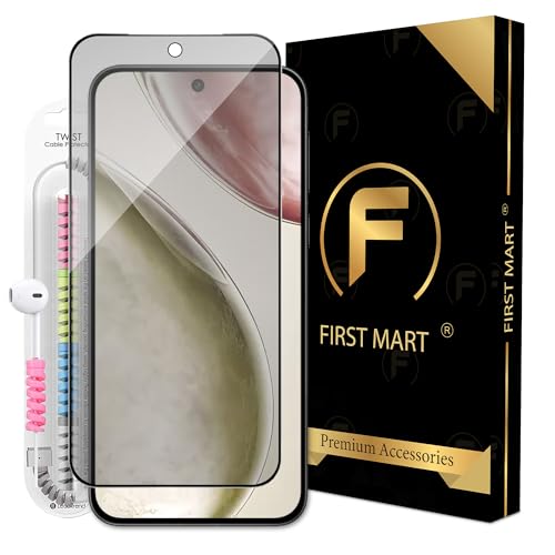 Image of FIRST MART Matte Anti-Glare Tempered Glass for Vivo X200 FE and X300 With Installation Kit | Military-Grade Gaming Screen Protector & Cable Guard | Edge to Edge Coverage | Black