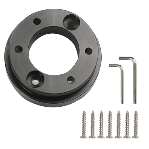 RYLNOK Placa adaptadora de volante para Logitech G29 G920 G923 G27 G25, 70 mm PCD 7.0 cm eje de aluminio, compatible con volante de carreras de 13/14 pulgadas, repuesto mejorado para juegos de