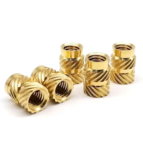 Écrous à sertir M4 pour impression 3D et modélisme, inserts moletés laiton 25 pièces