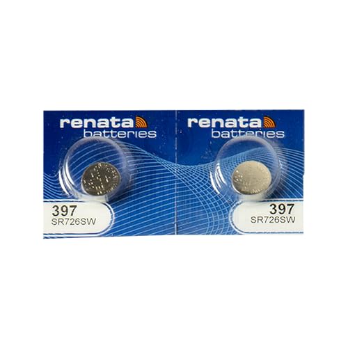 Baterías Renata 397 SR726SW 1.55V Plata Óxido 2 Unidades
