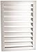 Aluminum Dual Louvers White, 14