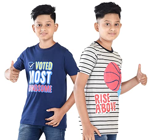Image of Clothe Funn Boys T-Shirts Round Neck (Pack of 2)
