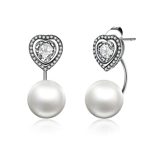 Boucles d'oreilles coeur argent 925 anti-allergie pour les peaux très sensibles