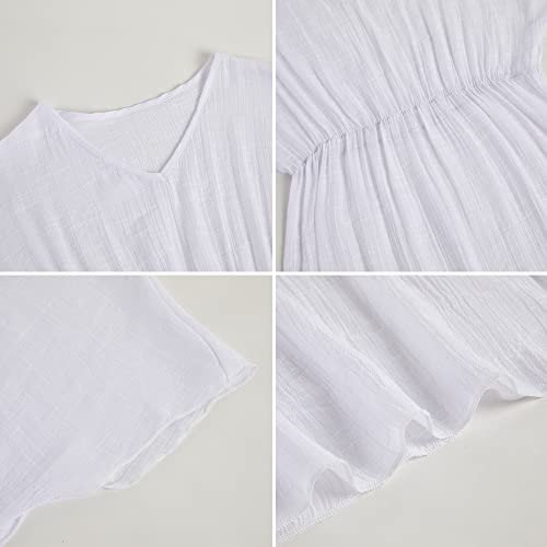 Image of Fommykin Girls Swimwear Cover Ups Kids Beach Bathing Suit Coverups Cute Sweet Bikini Swimsuit Tunic Dress