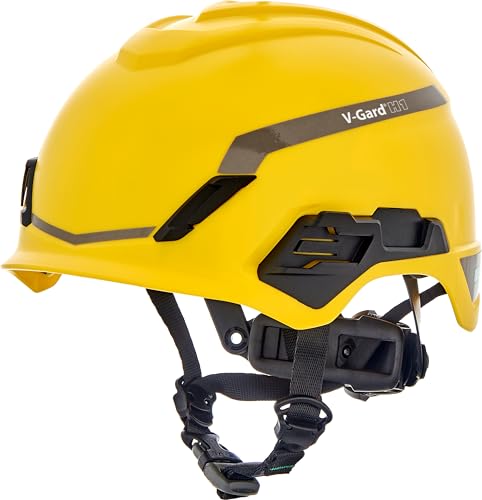MSA V-Gard H1 Novent Casque de chantier - Casque de protection non ventilé pour chantier et électricien - Conforme à la norme DIN EN 397 pour le travail -...