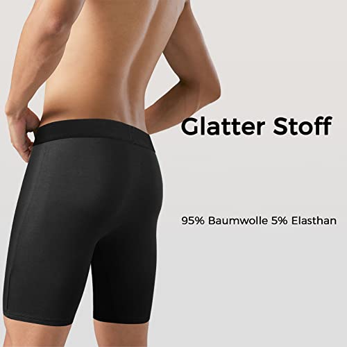 Boxer hombre largos calzoncillos de algodon pack suave que no se sube 3