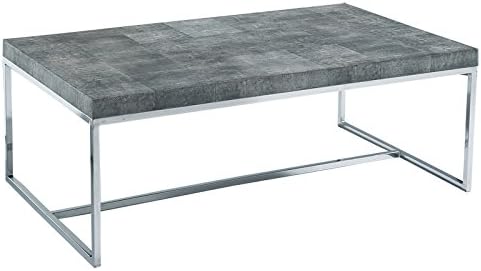 Metropolitan Cocktail Table, Charcoal Shagreen