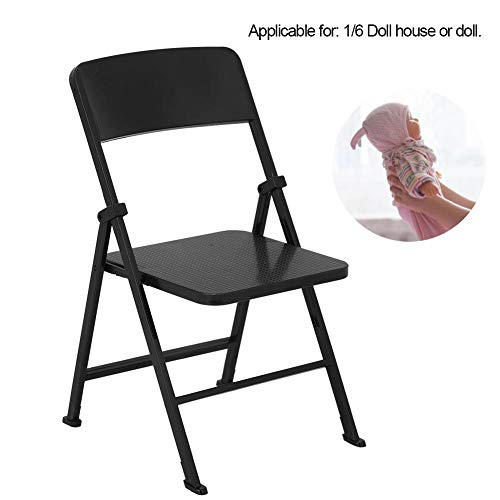 Dollhouse Chair,Jadpes 1/6 Scale Miniature Colorful Furniture Toys Folding Chair for Dolls Action Figure Accessories (#1) - Thumbnail 5