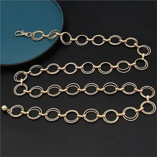 Metal Chain Belt 6pcs Chunky Metal Chain Waist Belt - Link Design for Belly for Waist4