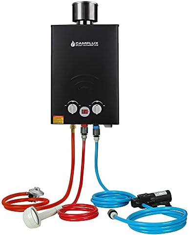 Camplux Instant Gas Water Heater with Water Pump Pack, 6 litres, Black :  Amazon.co.uk: DIY u0026 Tools