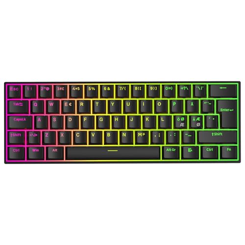 Teclado Ace60 Pro Nordic-ISO HE magnético con Snap Tap negro MCHOSE