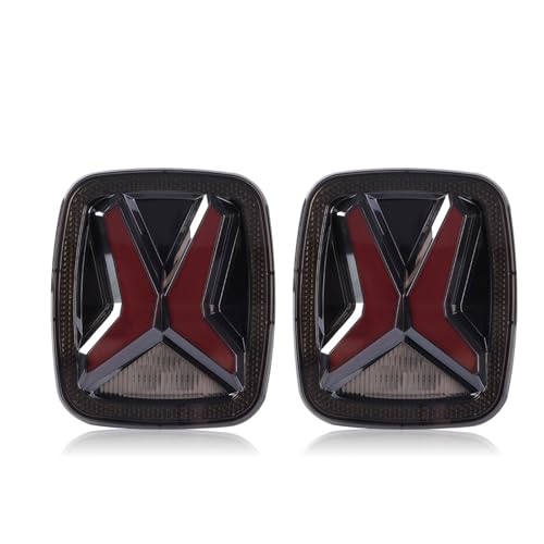 Feu arrière LED Jeep Wrangler 1998-2006 fumé DRL 12V version ambre