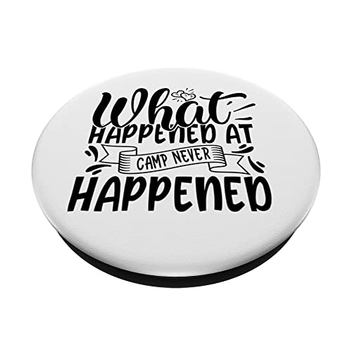 What Happened At Camp Never Happened PopSockets Swappable PopGrip, Black - Image 2
