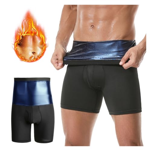 Pantalones cortos de sauna para hombre ajustados con tela de poliéster 2