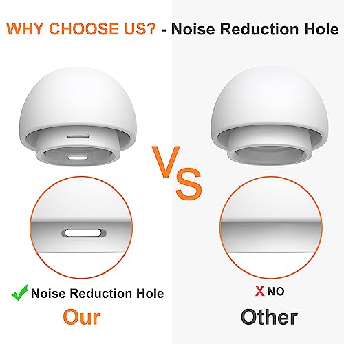 Link Dream 12 Pieces Replacement Ear Tips for AirPods Pro / AirPods Pro 2 Silicon Ear Buds Tips with Portable Storage Box (S/M/L) (6 Pairs)3