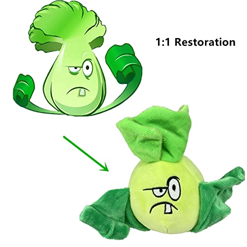 Image of JHESAO 6 inch Pvz Plush Bonk Choy Toys Pvz 1 2 Stuffed Soft Zombies Doll Chinese Cabbage Plant Toy New