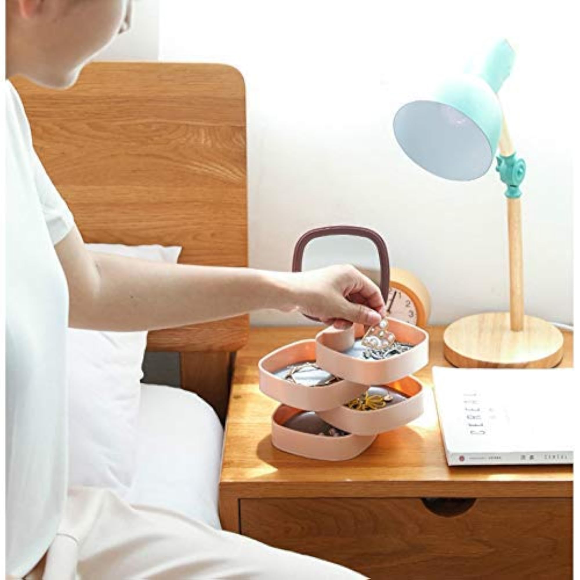 PU Leather Small Jewelry Box for Travel