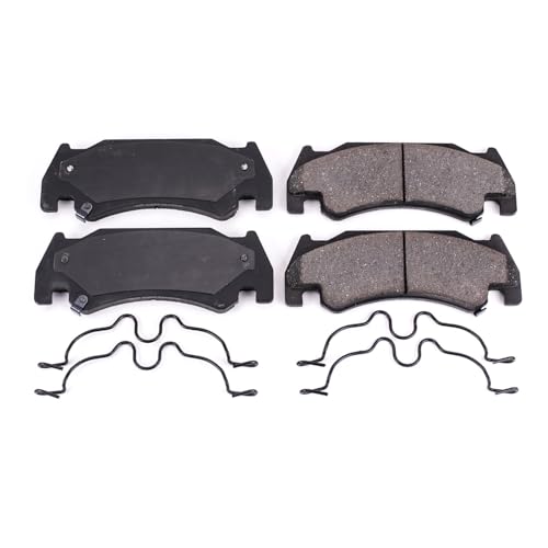 Image of PowerStop Front Brake Pads for Dodge Ram 1500 2005-06 - Z17 Ceramic Brake Pads with Installation Hardware, 17-1085
