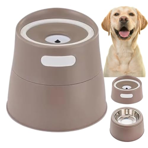 RHINOPETS® Dispensador Bebedero y Comedero para Perros y Gatos, Dispensador Anti Vuelco Bebedero Anti Derramamiento Domedero en Altura para Perros, Comedero Gatos, Comedero Perros