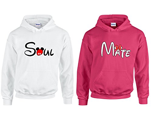 Couple Matching Valentine's Day Outfits Soul & Mate Hoodie Set for Men and Women 1 - Main Image