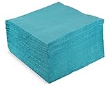 Packung á 100 Stück Hängelampe ser42208084 Collection, Serviette 40 x 40, 2-lagig, 1/4 Falz, 100 Servietten, 2-lagig uni mit Bordüre, Türkis