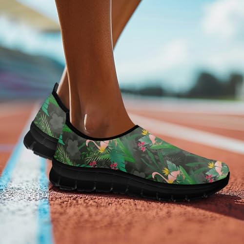 Boho Lightweight Slip On Walking Shoes for Women Breathable Round Toe Women Cute Loafer Shoes No Laces Flat Barefoot4