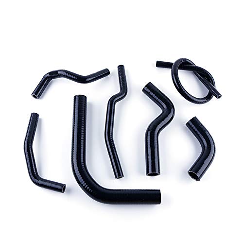 Kit de manguera de radiador de silicona para Suzuki Samurai 1986 1987 1988 1989 1990 1991 1992 1993 1994 1995 (Black)…