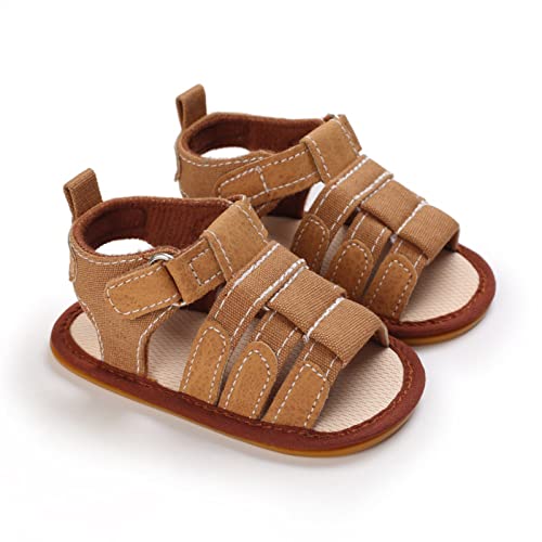 Girls Kids Gl𝐚diator Sandals Summer Open Toe Rubber Sole Shoes Baby Toddler Cotton Soft Light Flat Shoes Casual Bottom2