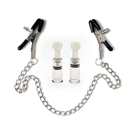 YierM Métal ṇịpplẹ Clips chaîne réglable avec 2 ventouses Cover