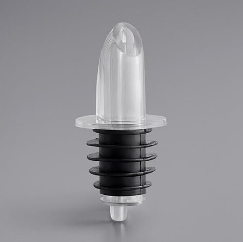 Miniatura 5 de Soro Essentials - Juego de 12 vertedores de botellas de licor de plástico de flujo libre transparente sin collar- Vertedores clásicos para botellas