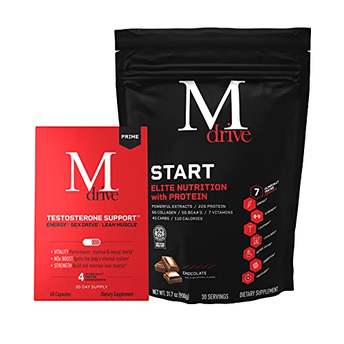 Mdrive Prime and Mdrive Start Supports Energy, Strength, Lean Muscle, Digestion, Immune Health, Nitric Oxide and Recovery