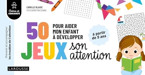 livre 50 jeux pour aider mon enfant à développer son attention