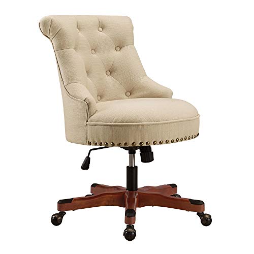 Linon Pamela Office Chair Beige