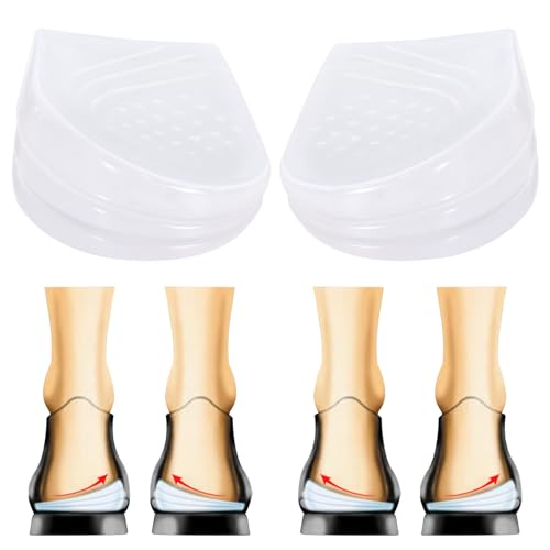 Plantillas Correctoras para Hombres y Mujeres, Plantillas Ortopédicas 3 en 1, Plantilla de Gel para Pies Planos, Soporte de Arco Ortopédico, Sobrepronación, Supinación (L (11 x 6,4 cm))