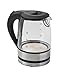 BRANDANI - Bollitore elettrico Techno Collection, acciaio inox/vetro, metallizzato, taglia unica, 1,2 litri