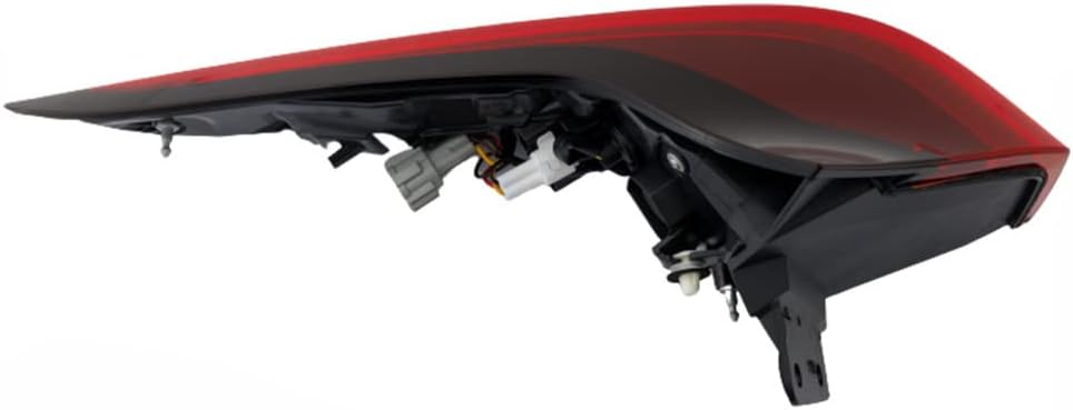 For Nissan Rogue 2021 2022 2023 Tail Light Passenger Side | Outer | LED | Clear and Red Lens | CAPA Certified | Replacement For NI2805122, NI2805123C | 26550-6RR0A, 26550-6RR0B, 26550-6RR0D