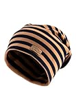 Sterntaler Beanie mit Ringel - Unisex Kinder Mütze aus weichem Microfleece - Übergangsmütze - Marine, 53