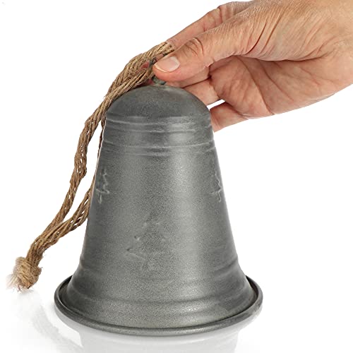 COM-FOUR® Campana per albero di Natale in metallo