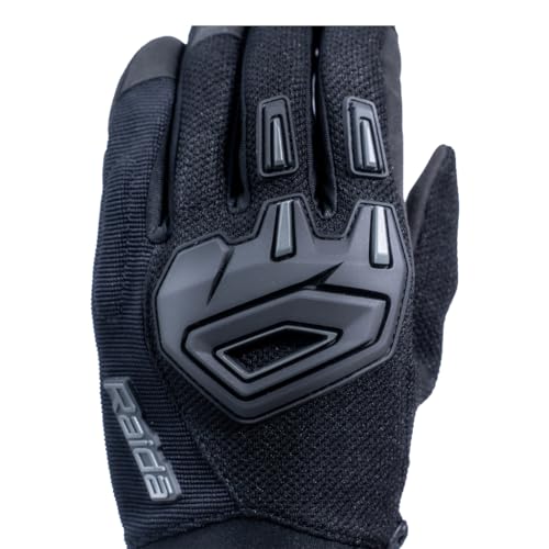 Image of Raida Avantur 2.0 Motorcycle Gloves | Vegan Friendly | Enhanced Knuckle Protection | Touchscreen Compatible | Lightweight & Comfortable | Ideal for Daily Commute & Weekend Rides (Grey, XL)