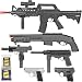 BBTac Airsoft Gun Package - Black Ops - Collection of Airsoft Guns - Powerful Spring Rifle, Shotgun, Two SMG, Mini Pistols and BB Pellets, Great for Starter Pack Game Play