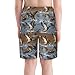 VAFZASC Boys Athletic Swim Trunks Fashion Beauty Mallard Ducks Hunting, Quick Dry Lightweight Board Shorts for Swimming Workout Running, 14-16