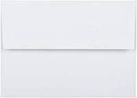 Vista 52 de JAM PAPER Sobres de invitación de papel aluminio A2 - 4 3/8 x 5 3/4 - Blanco con rojo - 50