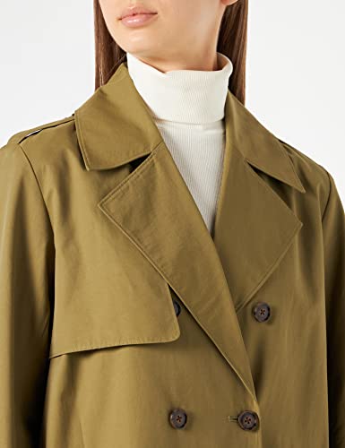The Drop Women's Noa Trench Coat, Martini Olive, XXL, Plus Size
