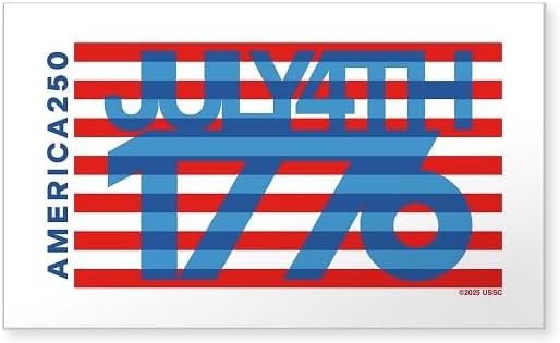 CafePress America250: July 4Th Rectangle Bumper Sticker (10-Pack), Car Decal
