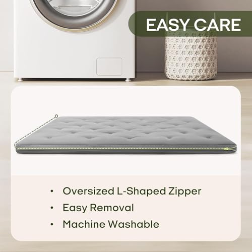 Image of ZonLi Japanese Floor Futon Mattress 100% Cotton Cover Foldable Portable
