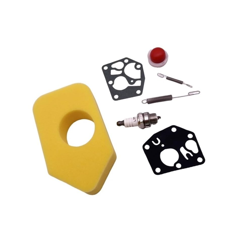 Kit d'entretien tondeuse à gazon 7 pièces filtre à air 698369 moteur thermique