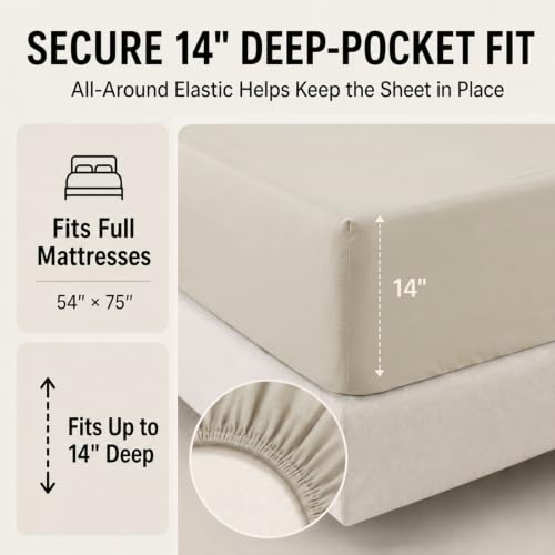 CozyLux Full Size Comforter Sets Oatmeal - 7 Pieces Bed in a Bag by CozyLux - Used condition - Image 5